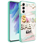 Galaxy S21 FE Uyumlu Kamera Korumalı Desenli Sert Silikon Zore Epoksi Kılıf-NO5