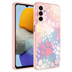 Galaxy M23 Uyumlu Kamera Korumalı Desenli Sert Silikon Zore Epoksi Kapak-NO4