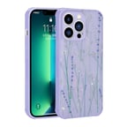 iPhone 12 Pro Uyumlu Simli Desenli Kamera Korumalı Parlak NRTK Popy Kılıf-Dallar