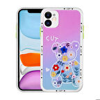 iPhone 11 Uyumlu Kamera Korumalı Desenli Sert Zore Hess Kapak-NO10