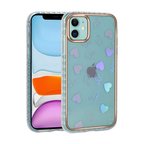 iPhone 11 Uyumlu Desenli Parlayan Transparan Zore Avva Kılıf-NO3