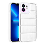 iPhone 11 Uyumlu Kamera Korumalı AirBagli Renkli Zore Seksek Kılıf-Gümüş