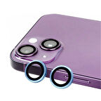 iPhone 14 Uyumlu Zore CL-07 Kamera Koruyucu-Mavi