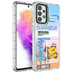 Galaxy A13 4G Uyumlu Kamera Korumalı Renkli Desenli Sert Silikon Zore Korn Kapak-NO1