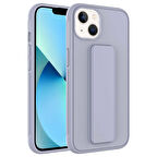 iPhone 14 Plus Uyumlu Zore Qstand Kılıf-Gri