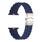 Watch 44mm KRD-72 Uyumlu Zore Kordon-Lacivert