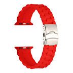 Watch 44mm KRD-72 Uyumlu Zore Kordon-Kırmızı