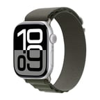 Watch 10 46mm Uyumlu MKST KRD-74 Hasır Kordon-Yeşil