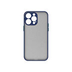 Apple iPhone 14 Pro Max Kılıf Zore Hux Kapak-Lacivert