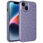 iPhone 14 Plus Uyumlu Kamera Korumalı Simli Lüks Zore Koton Kılıf-Mor