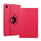 Lenovo Tab M10 TB-328F 3. Jenerasyon  Uyumlu ​EFFX Dönebilen Standlı Kılıf-Pembe Koyu