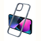 iPhone 11 Uyumlu Zore Krom Kılıf-Lavendery Gray