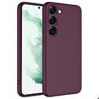Galaxy S23 Uyumlu Zore Mara Lansman Kapak-Koyu Mor