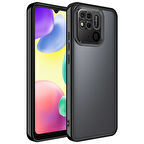 Xiaomi Redmi 10C Kılıf Kamera Korumalı Logo Gösteren Omega Kapak