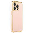 iPhone 14 Pro Max Uyumlu Zore Bark Kapak-Rose Gold