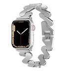 ​​​Watch 7 45mm Kordon Uyumlu KRD-80 Metal Strap Kayış CLO- Gümüş