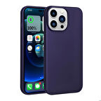 iPhone 14 Pro Uyumlu Zore Premier Silikon Kapak-Derin Mor