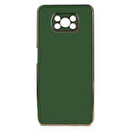 Xiaomi Poco X3 Kılıf Zore Bark Kapak-Koyu Yeşil