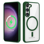 Galaxy S22 Uyumlu Magsafe Wireless Şarj Özellikli Silikon Zore Ege Kılıf-Yeşil