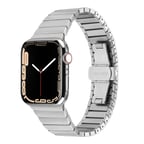 ​​​Watch 40mm Kordon Uyumlu KRD-79 Metal Strap Kayış CLO- Gümüş