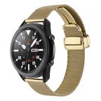 Gear S3 (22mm) Uyumlu KRD-85 22mm Metal Zore Kordon-Gold