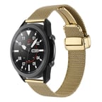 Amazfit Pace Uyumlu KRD-85 22mm Metal MKST Kordon-Gold