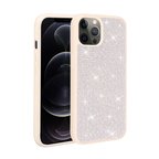 iPhone 13 Pro Max Uyumlu Parlak Taşlı Tasarım Zore Ston Kılıf-Beyaz