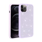 iPhone 14 Pro Uyumlu Parlak Taşlı Tasarım Zore Ston Kılıf-Lila