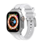 Watch Ultra 49mm Uyumlu KRD-89 Uyumlu MKST Kordon-Beyaz