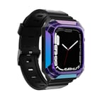 Watch 44mm Uyumlu KRD-88 Sert PC Kasa Koruyuculu Uyumlu NRTK Kordon-Mor