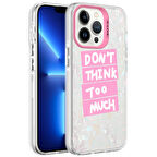 iPhone 13 Pro Uyumlu Mermer Desenli Zore Marbello Kılıf-Pembe