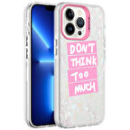 iPhone 13 Pro Max Uyumlu Mermer Desenli Zore Marbello Kapak-Pembe