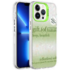 iPhone 13 Pro Max Uyumlu Mermer Desenli Zore Marbello Kılıf-Yeşil