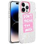 iPhone 14 Pro Uyumlu Mermer Desenli Zore Marbello Kılıf-Pembe