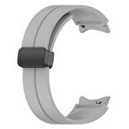 Galaxy Watch 4 44mm Uyumlu KRD-84 Uyumlu Zore Kordon-Gri