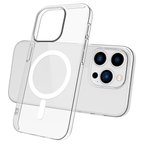 iPhone 15 Pro Uyumlu NRTK Magsafe Şarj Özellikli Şeffaf Tek Kamera Çerçeveli Porto Kılıf-Renks