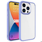 iPhone 15 Pro Max Uyumlu Zore Krom Kapak-Lila