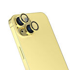 iPhone 15 Uyumlu Zore CL-13 Kamera Koruyucu-Sarı