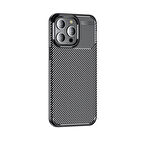 iPhone 15 Pro Max Uyumlu Zore Negro Silikon Kılıf-Siyah