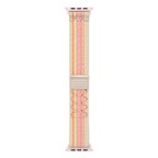 Watch Ultra 49mm Uyumlu KRD-91 Hasır Kordon Strap Kayış CLO- Pembe