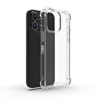 iPhone 15 Pro Kılıf Nitro Anti Shock Darbe Emici Köşe Korumalı Şeffaf Silikon Kapak