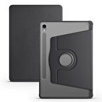 Galaxy Tab S9 Kılıf ​ARTH Termik Kalem Bölmeli Dönebilen Standlı Kılıf - Siyah