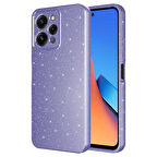 Xiaomi Redmi 12 Kılıf Kamera Korumalı Simli Lüks Koton Kapak