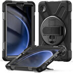 Galaxy Tab A9 ​MKST Defender Tablet Silikon - Siyah