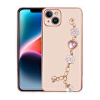 iPhone 15 Plus Zore El Tutamaçlı Kamera Korumalı Zore Taka Silikon Kılıf-Pembe