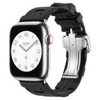 Watch 7 45mm Spor Görünümlü CLO KRD-94 Silikon Kordon-Siyah