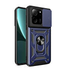 Xiaomi Mi 13T Tank Kılıf Magnetik Standlı Kamera Korumalı Sürgülü Vega Kapak