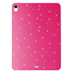 iPad Air 10.9 2020 (4 Nesil) Simli Parlak Görünümlü Uyumlu ​ARTH Tablet Koton Kılıf-Pembe Koyu