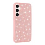 Galaxy S24 Uyumlu Parlak Taşlı Tasarım Pırlanta Zore Kapak-Pembe