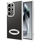 Samsung Galaxy S24 Ultra Kılıf Kamera Korumalı Logo Gösteren Omega Kapak